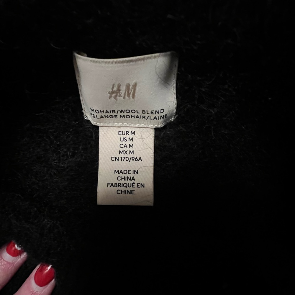 H&M mohair short sleeve sweater